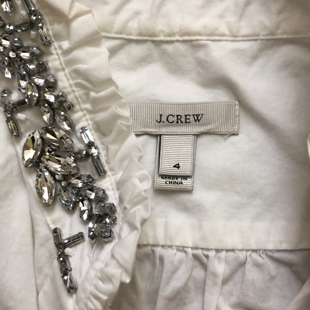 💎J. Crew Embellished blouse - Picture 7 of 10